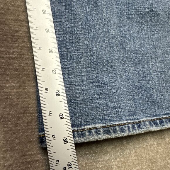 Levis 515 Boot Cut Jeans Womens 24M Blue Dark Wash Denim Pants Casual Y2K - Picture 6 of 8